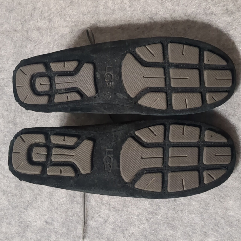 UGG Australia Black Suede Women's Moccasin Booties Size 9.5 - Picture 8 of 10